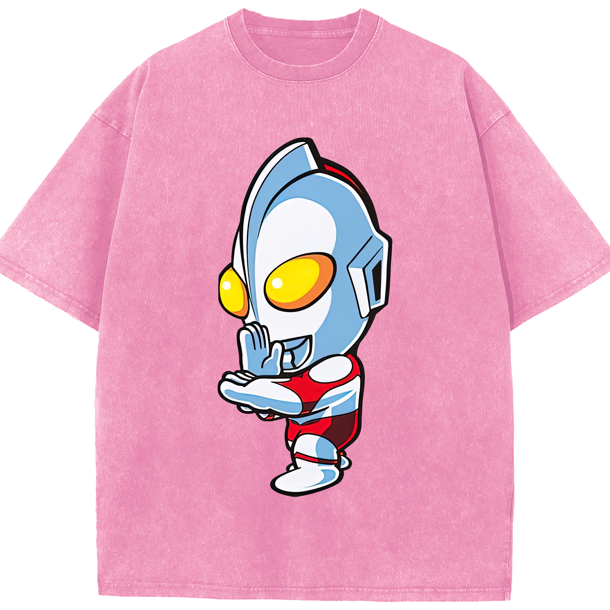 （画像用） ウルトラマン Ultraman 綿100% ヴィンテージ風 半袖Tシャツ（フロントプリント）